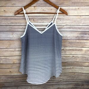 Stitch Fix | Pixley Glenoaks Grid Print Ombré Top